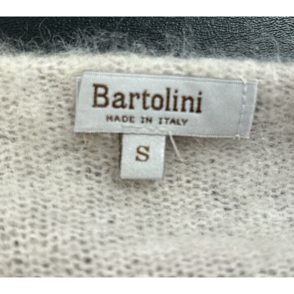 Bartolini Italy Sweater Small Lightweight Pullover Pink Floral Alpaca Mohair - Picture 5 of 8